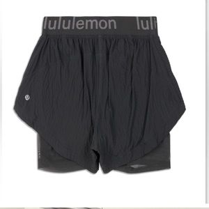 Lululemon logo waistband HR training shorts